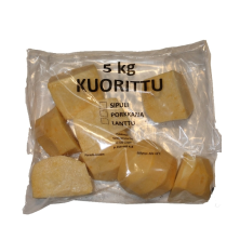 Lanttu kuorittu