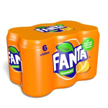 4x 6-pack Fanta Appelsiini virvoitusjuoma tölkki 0,33 L