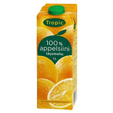 Appelsiinitäysmehu 100% 1l tropic