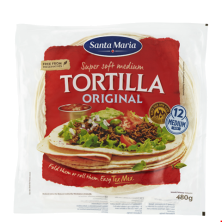 Tortilla 8" 12kpl/480g santa maria