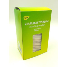 Hammastikku muovikääreessä 1000kpl