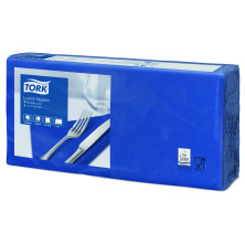Lautasl.33cm/175kpl tum.sininen tork lun