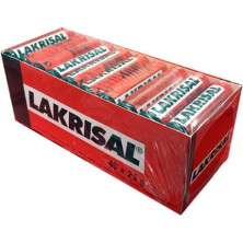 40 x Lakrisal Lakritsi-salmiakki pastilli 25g
