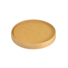 Biopak Ø 117 mm kulhoille 196028-196031/197183-197186 Ronda Slim valkoinen kartonki/PLA kansi 25kpl
