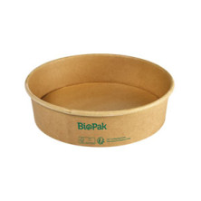 Biopak 900ml 184 x 184 x 49 mm Ronda Wide+ ruskea kartonki/PLA kulho 50kpl